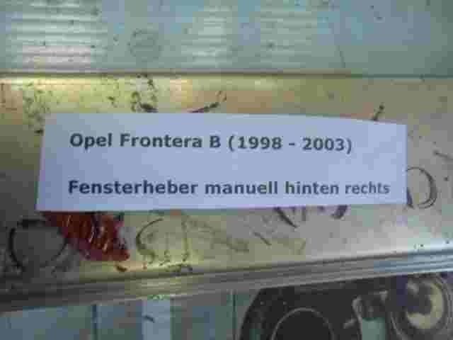 Fensterheber manuell hinten rechts Opel Frontera B (1998-2003)
