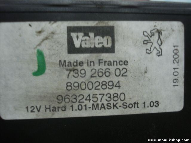 Steuergerät Peugeot 607 9632457380 89002894 VALEO 73926602 739 266 02