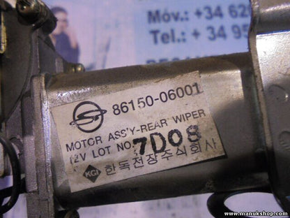 Heckwischermotor wischermotor hinten SsangYong Korando (KJ) 8615006001