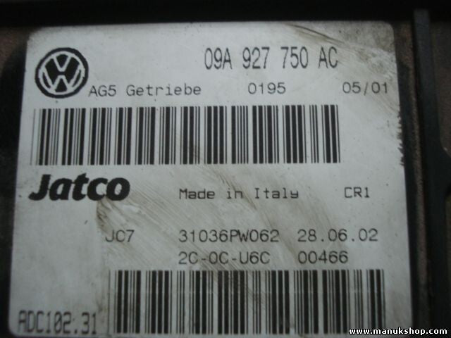 Getriebesteuerung VW Volkswagen Golf IV Bora 09A927750AC 31036PW002 ADC10231