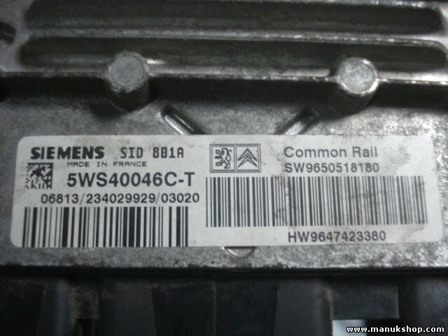 Motorsteuergerät Citroen Xsara 5WS40046C-T SW9650518180 HW9647423380 5WS40046CT