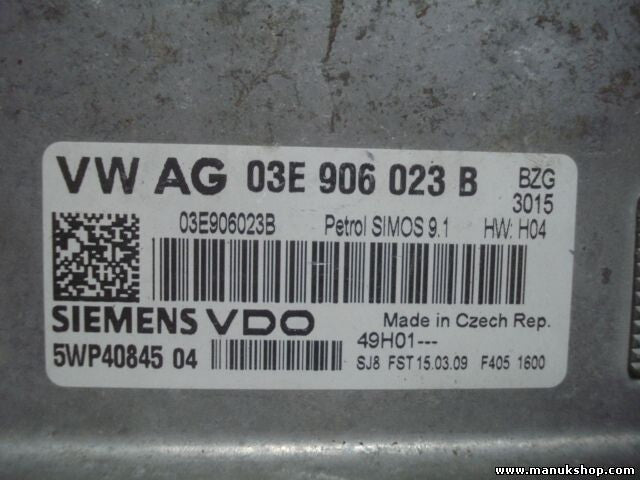 Motorsteuergerät VW Polo IV 9N3 Simos 9.1 03E906023B SIEMENS VDO 5WP4084504