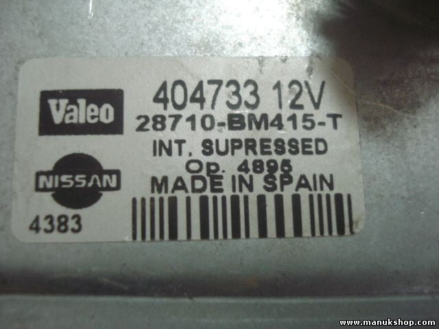 Heckwischermotor wischermotor hinten Nissan Almera N16 4383 Valeo 28710BM415T