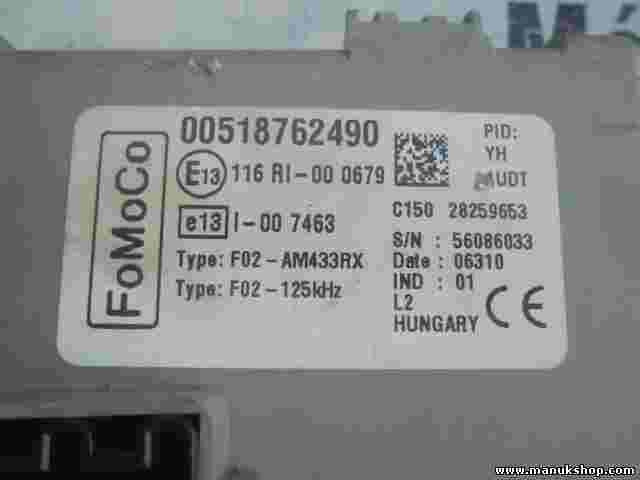 Sicherungskasten Ford Ka 2 1.2 2009 00518762490 28259653 56086033 F02-125kHz