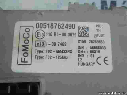 Sicherungskasten Ford Ka 2 1.2 2009 00518762490 28259653 56086033 F02-125kHz