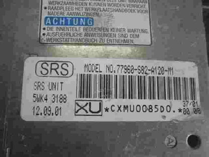 Airbagsensor Airbagsteuergerät Honda Accord (XU) 77960S82A120M1 5WK43188