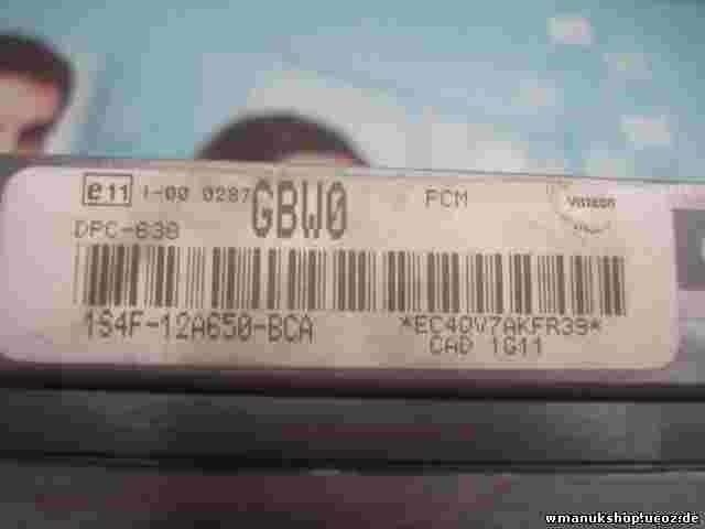 Motorsteuergerät Ford Focus 1.8 VISTEON 1S4F12A650BCA 1S4F-12A650-BCA DPC-638