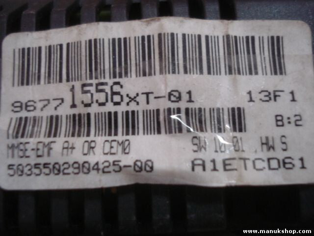 Bordcomputer Citroen C3 Peugeot 207 96771556XT01 50355029042500 A1ETCD61