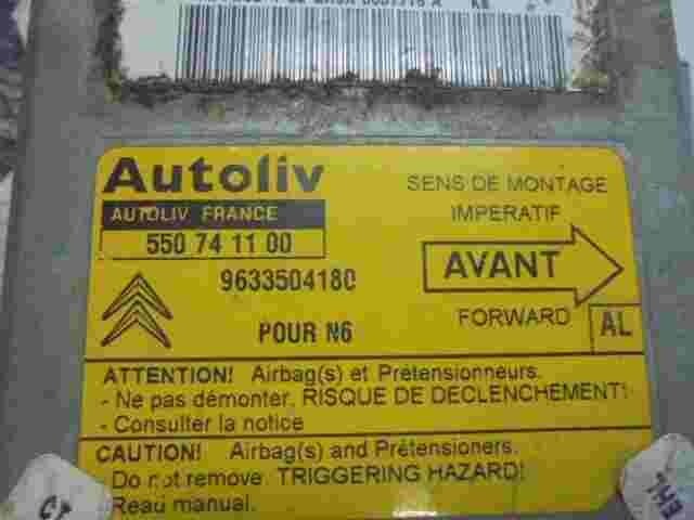 Airbagsensor Airbagsteuergerät Citroen Xsara  (AL) 9633504180 550741100