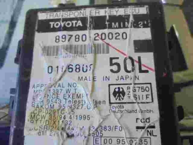 Steuergerät Wegfahrsperre Alarmmodul Toyota Carina 8978020020 BAKOM 950327GP