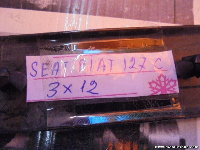 Emblem Logo hinten rear SEAT FIAT 127 C 3X12 23210
