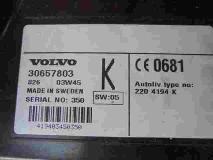 Telefon Bedienteil Volvo S80 30657803 30657803K 03W45 2204194K 220 4194 K