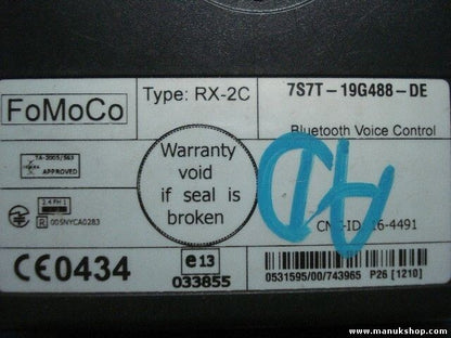 Steuergerät Bluetooth Ford RX-2C 7S7T-19G488-DE 7S7T19G488DE