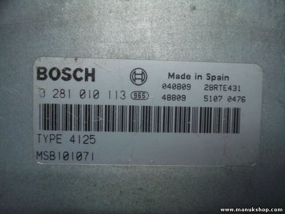 Motorsteuergerät Land Rover Freelander 2.0 TYPE 4125 MSB101071 BOSCH 0281010113