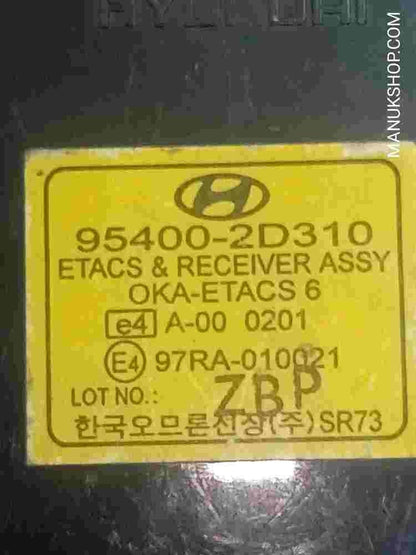 Komfortsteuergerät KSG Kia Elantra Hyundai 954002D310 95400-2D310 97RA010021
