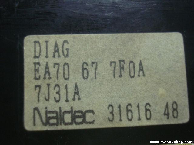 Airbagsensor Airbagsteuergerät Mazda MX 3 DIAG EA70677F0A Naldec EA70 67 7F0A