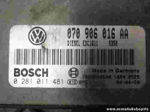 Motorsteuergerät VW Touareg 7L 5.0 V10 BOSCH 0281011481 070906016AA EDC16U1 5358