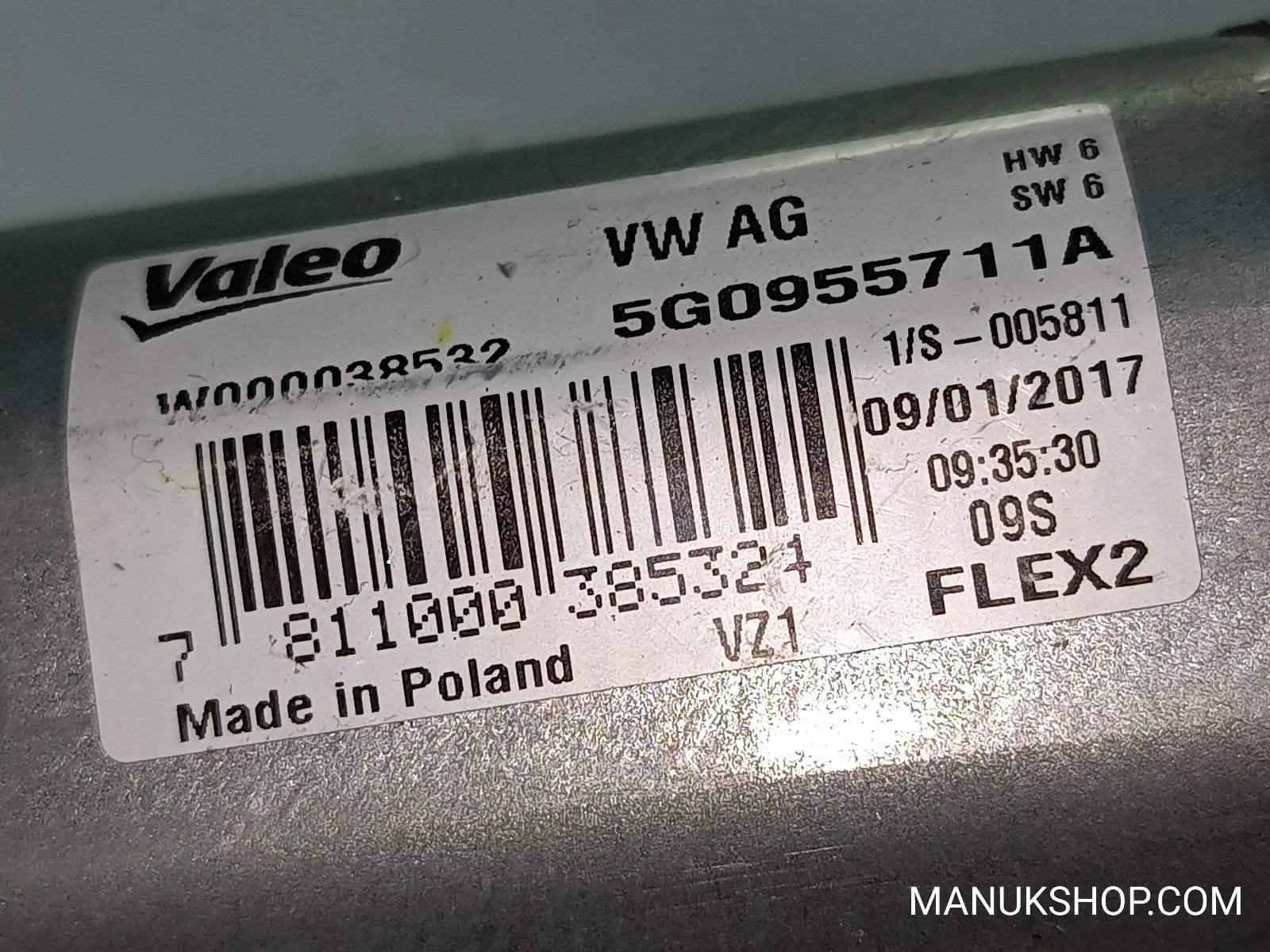 Heckwischermotor wischermotor hinten VW  Golf Passat 5G0955711A  FLEX2