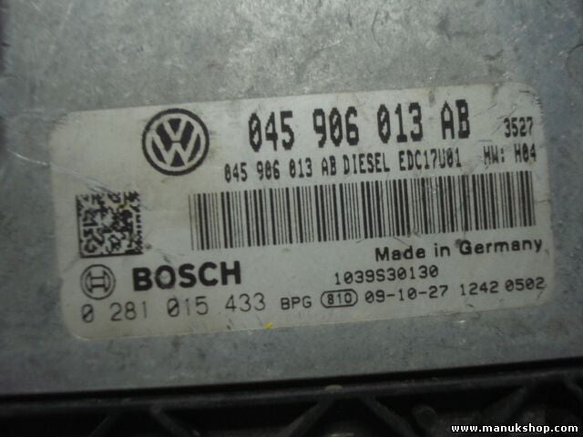 Motorsteuergerät Seat Ibiza 1.4 TDI 6J5 2008 EDC17U01 045906013AB 0281015433