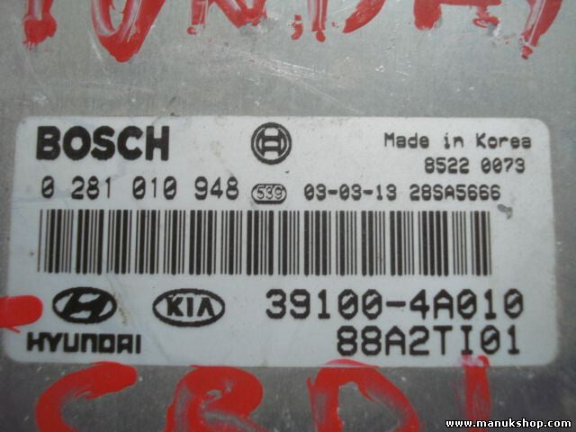 Motorsteuergerät Hyundai Starex 391004A010 39100-4A010 0281010948 88A2TI01
