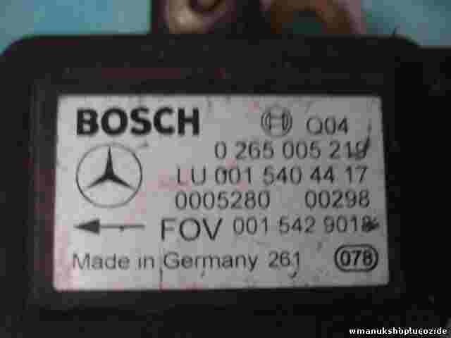 Drehratensensor ESP Mercedes Classe W168 0015429018 Q04 LU0015404417 0265005219