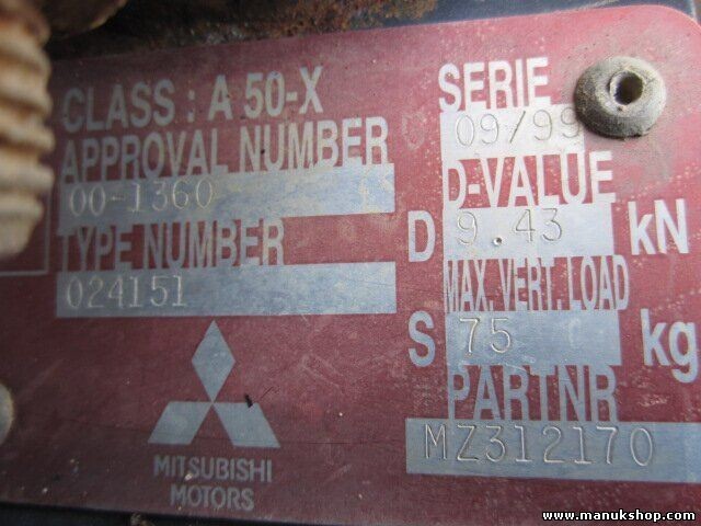 Anhängerkupplung Mitsubishi Pajero Pinin MZ312170 00-1360 024151 75kg