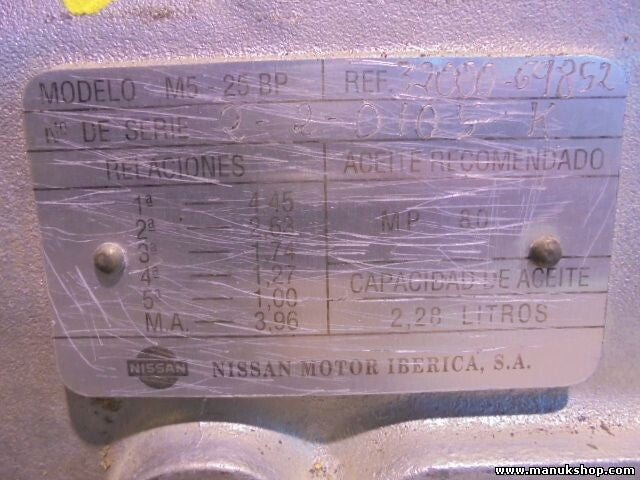 Getriebe Nissan Patrol 260 28D 5V A428 M525BP M5-25 BP 3200069852 072011230