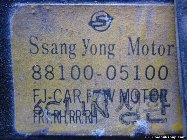 Fensterheber motor vorne rechts SsangYong Musso 8810005100 88100-05100