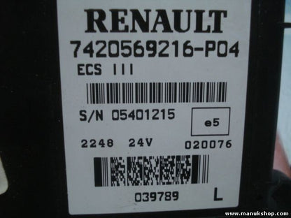 Geschwindigkeitsregler Einheit Renault 7420569216-P04 S/N 05401215 171D008248P