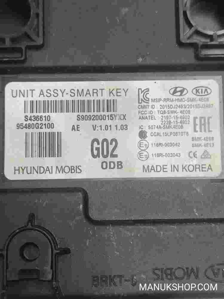 Steuergerät Modul Block Assy Hyundai Ioniq Kia Sportage Niro 95480G2100 22281549