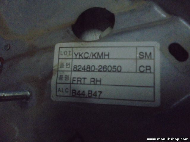 Fensterheber elektrisch Vorne rechts Hyundai Santa Fe SM 2001 037153010