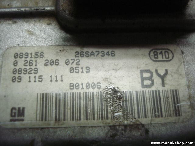 Motorsteuergerät Opel Corsa C 26SA7346 089156 0261206072 08929 0519 B01006 BY