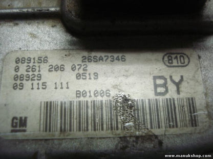 Motorsteuergerät Opel Corsa C 26SA7346 089156 0261206072 08929 0519 B01006 BY