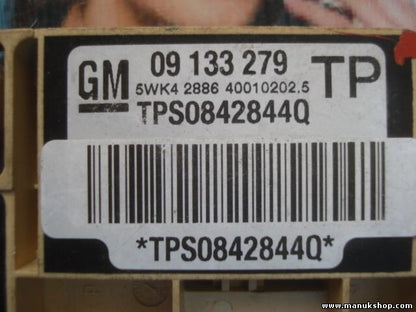 Airbagsensor Airbagsteuergerät Opel Astra G 09133279 5WK42886 TPS12895991V