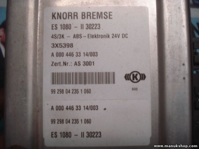 ABS Steuergerät Mercedes Atego A0004463314/003 KNORR BREMSE ES 1080-II 30223
