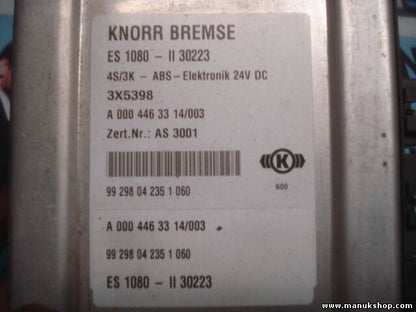ABS Steuergerät Mercedes Atego A0004463314/003 KNORR BREMSE ES 1080-II 30223