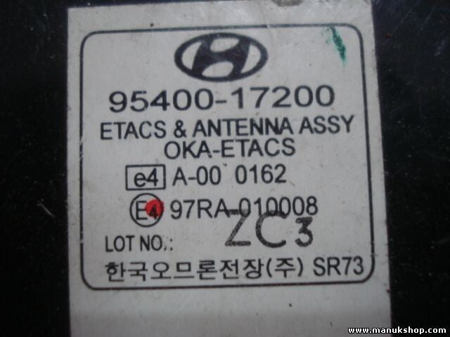 Steuergerät Wegfahrsperre Alarmmodul Hyundai Matrix 9540017200 97RA-010008