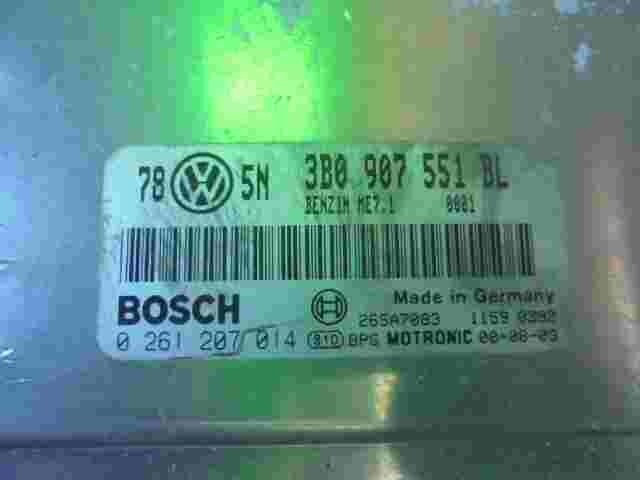 Motorsteuergerät Passat  Audi A6 C5 3B0907551BL 3BO907551BL 26SA7083 0261207014