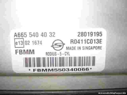 Motorsteuergerät Ssangyong Rodius 5 CYL A6655404032 FBMM550340066 R0411C013E