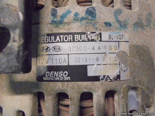 Lichtmaschine  Kia Sorento 2.5 CRDi DENSO 373004A300 37300-4A300 021319212 12V