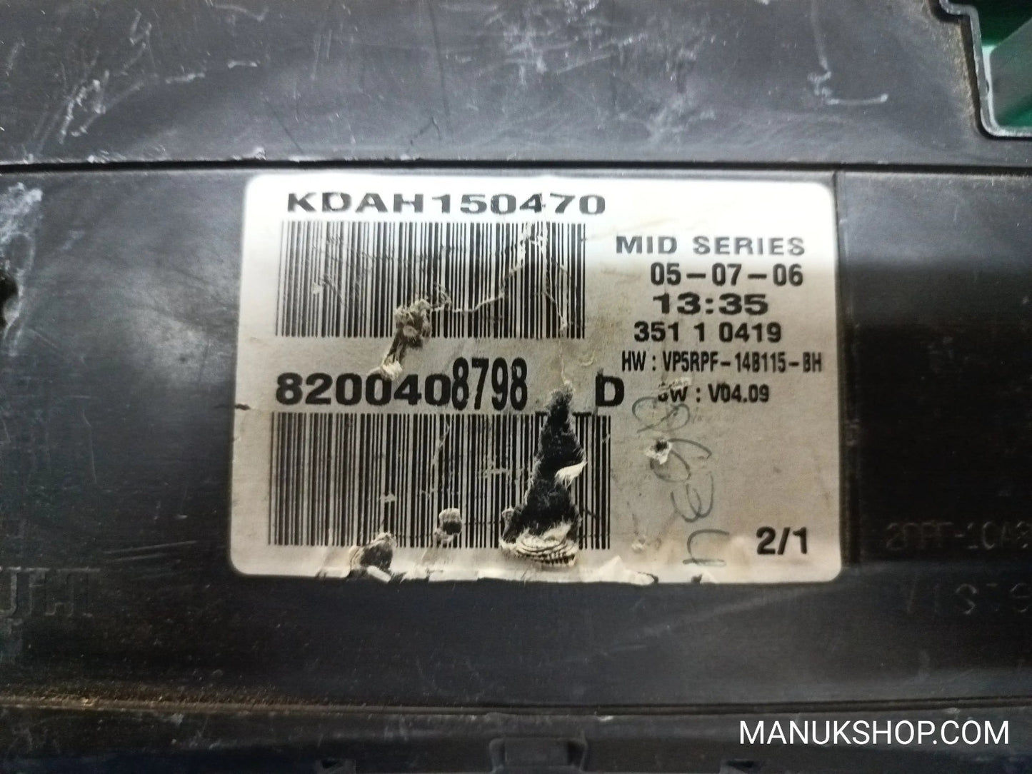 Kombiinstrument Tacho Renault Megane 8200408798D VP5RPF148115BH VP5RPF-148115-BH