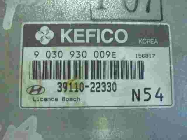Motorsteuergerät  Hyundai Accent N54 3911022330 39110-22330 BOSCH 9030930009E