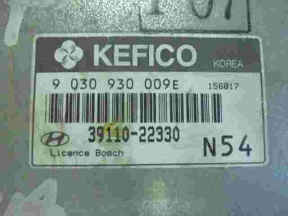 Motorsteuergerät  Hyundai Accent N54 3911022330 39110-22330 BOSCH 9030930009E