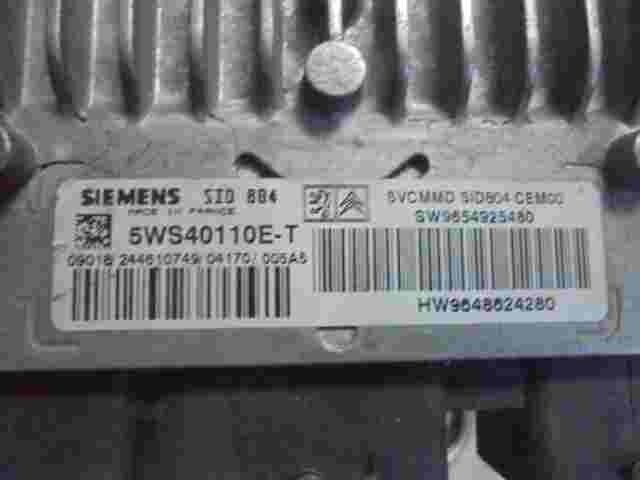Motorsteuergerät Citroen C3 SW9654925480 SW 9654925480 HW9648624280 5WS40110E-T