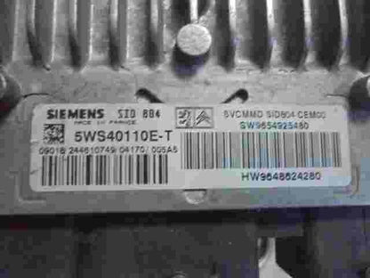 Motorsteuergerät Citroen C3 SW9654925480 SW 9654925480 HW9648624280 5WS40110E-T