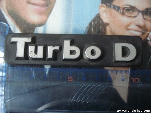 Emblem Logo Turbo D 11cm.