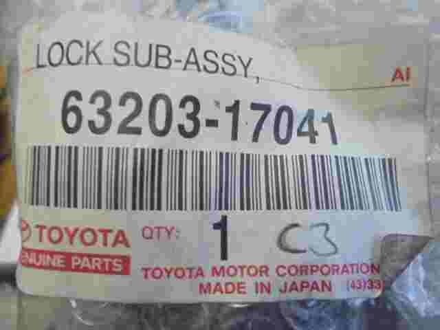 Hook Lock Sub Toyota MR2 Spyder 6320317041 63203-17041