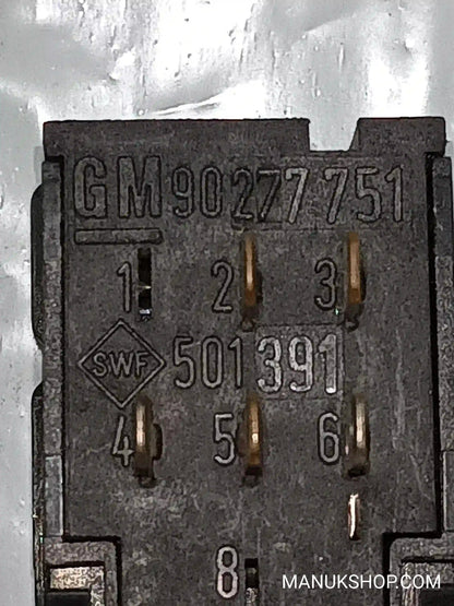 Heckscheibenheizung schalter Opel Omega GM 90277751 90 277 751  SWF 501391