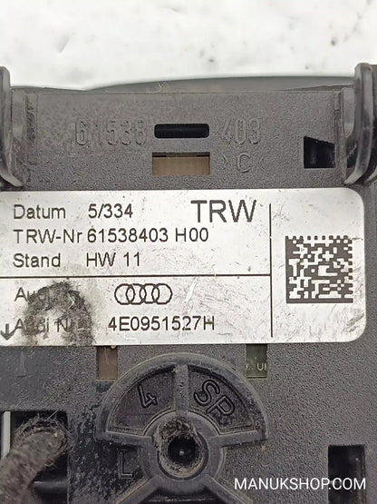 Schalter Lenkradverstellung Audi A8 Q5 Q7 A4 A6 4E0951527H 61538403H00 61538403