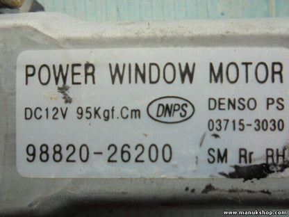 Fensterheber motor Hinten Recht Hyundai Santa Fe 9882026200 037153030